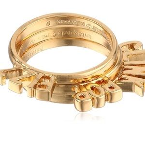 Kate Spade POP FIZZ CLINK rings set of 3